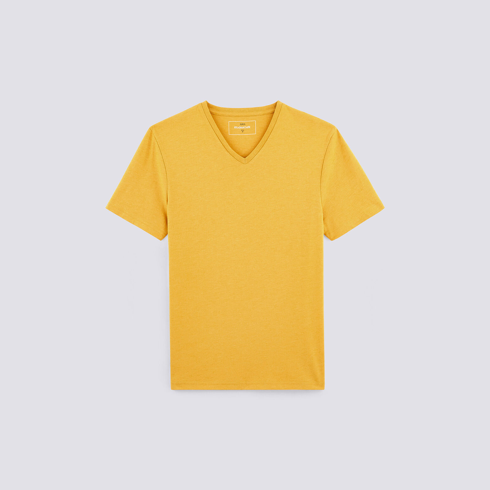 Tee-shirt uni col V slim