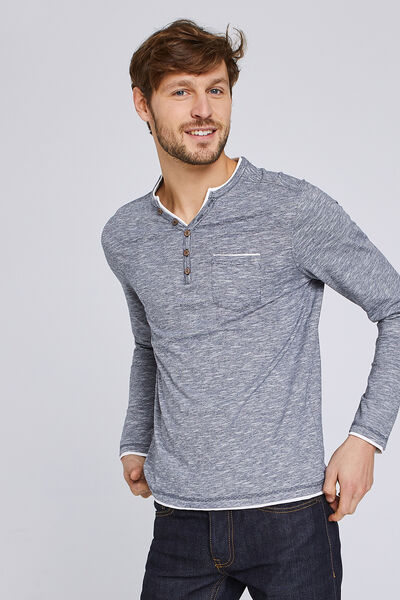 Tee-shirt col tunisien