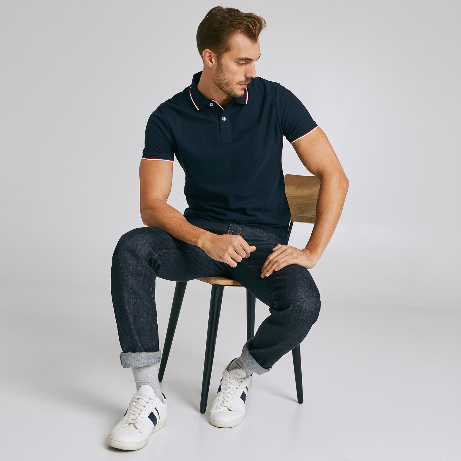 Polo manches courtes regular uni