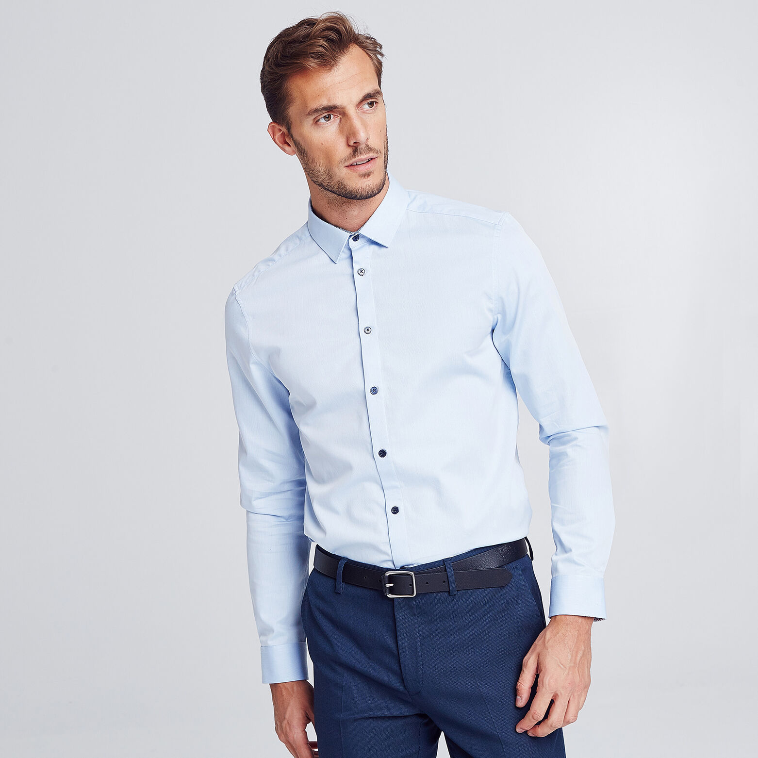 Chemise coupe Regular armurée
