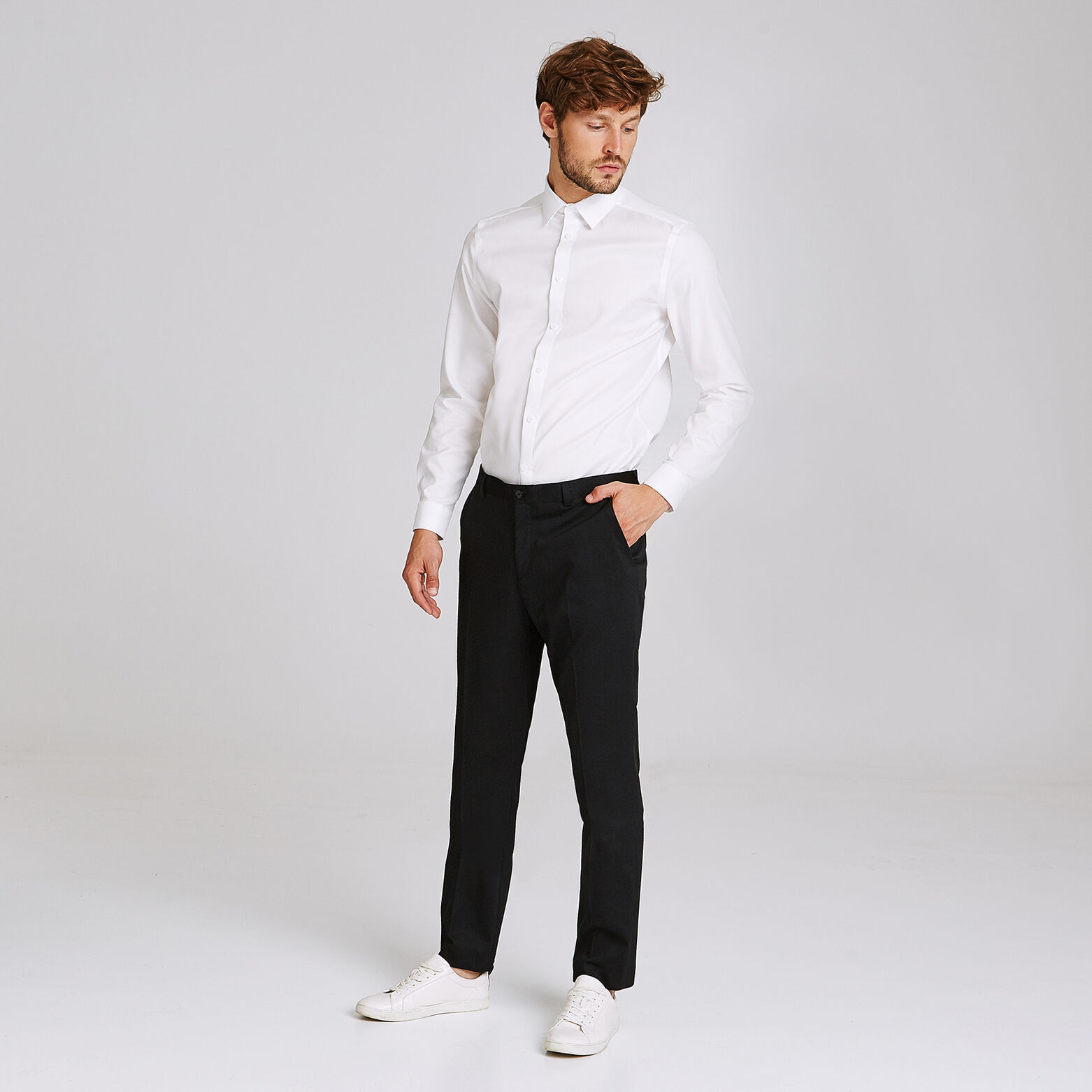 Pantalon de costume coupe droite