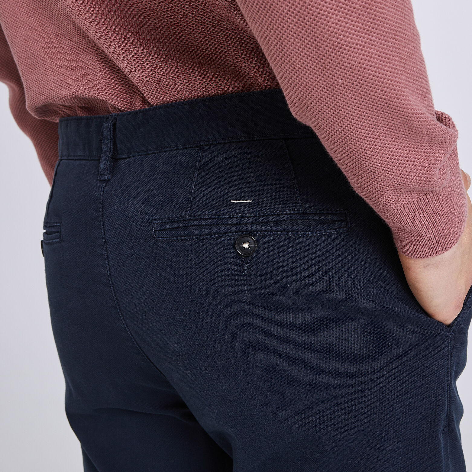 Pantalon chino droit canvas