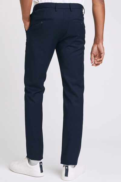 Pantalon chino slim bande rayée