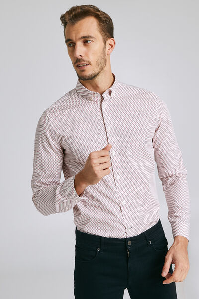 Chemise regular imprimée all-over