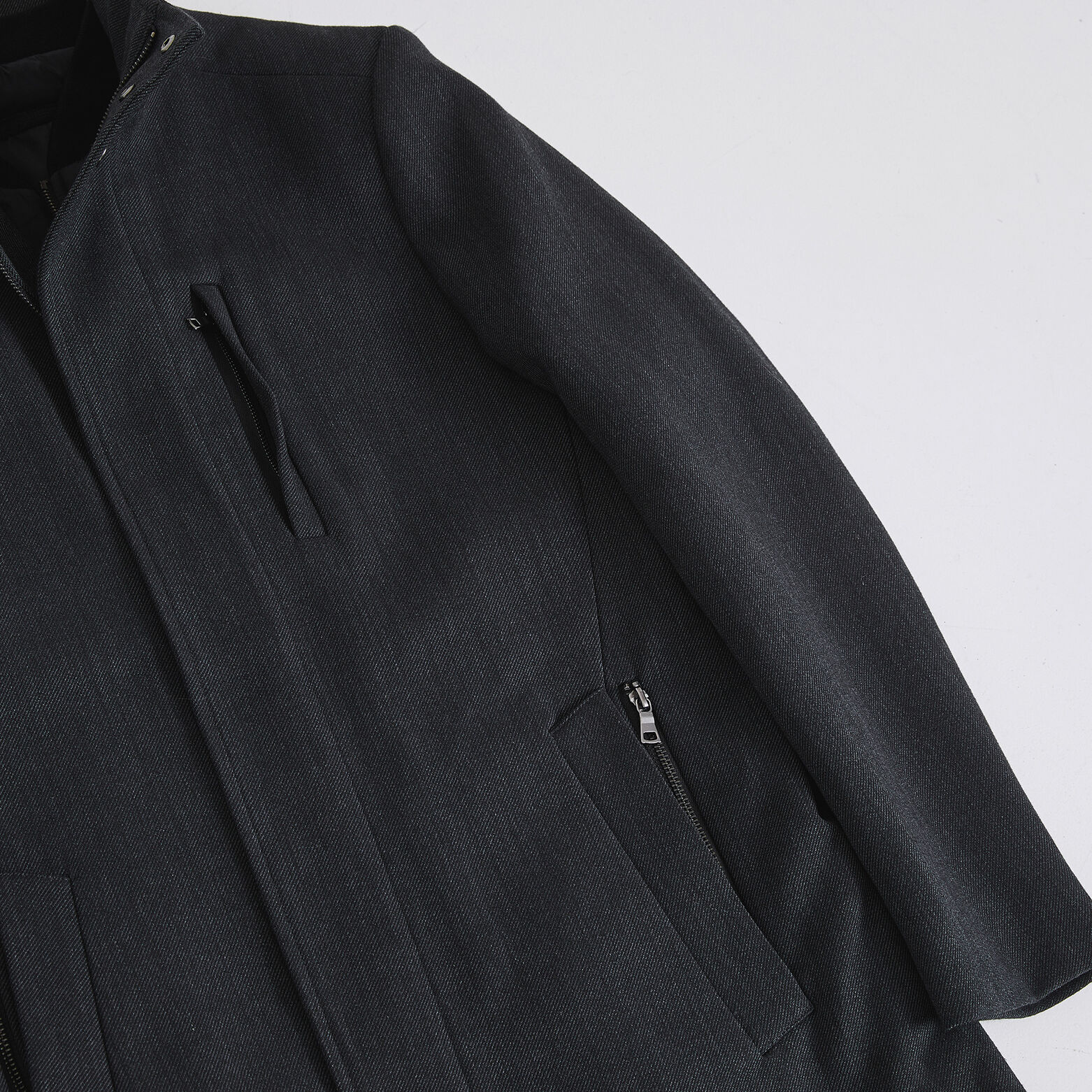 Manteau long zippé doublure amovible