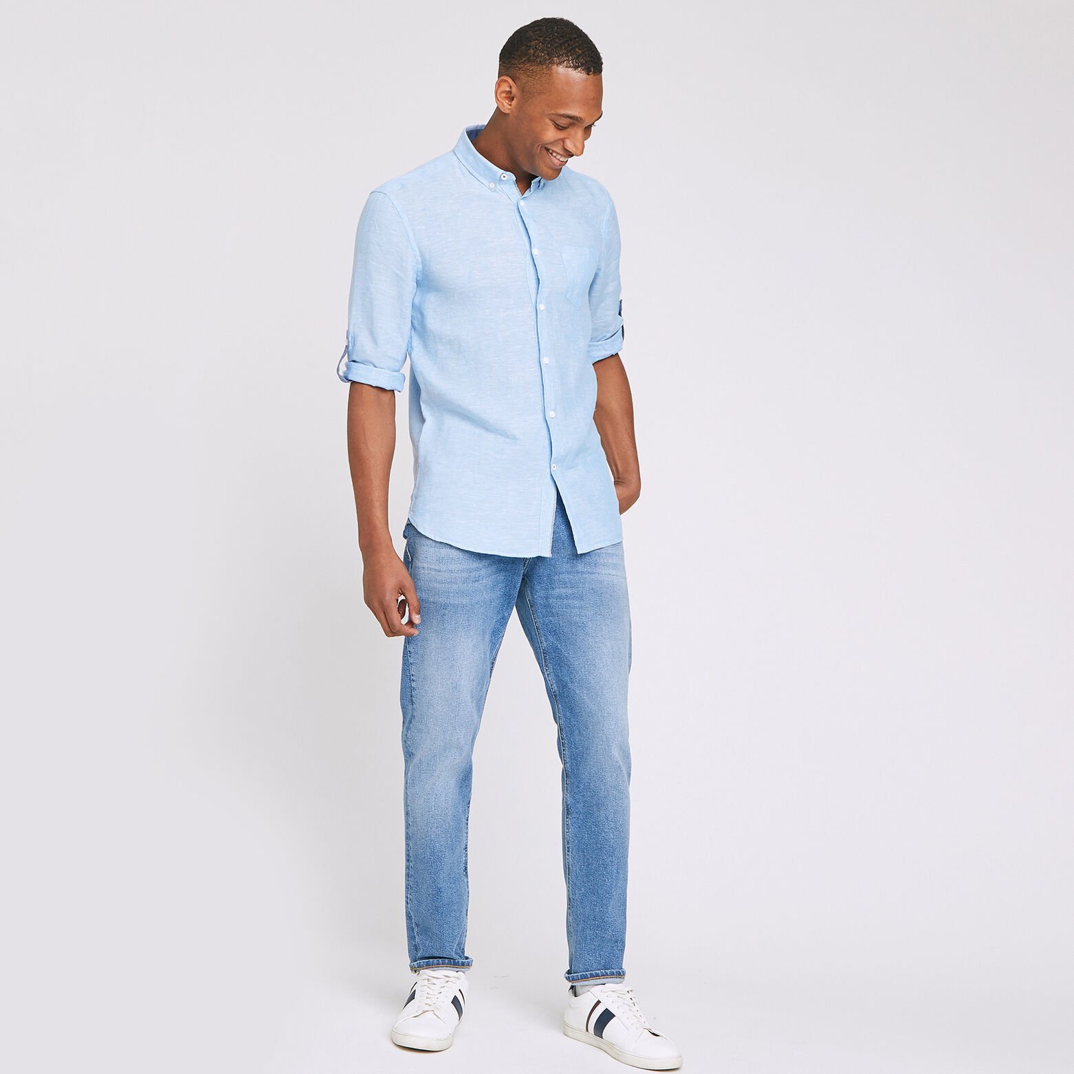 Chemise regular lin