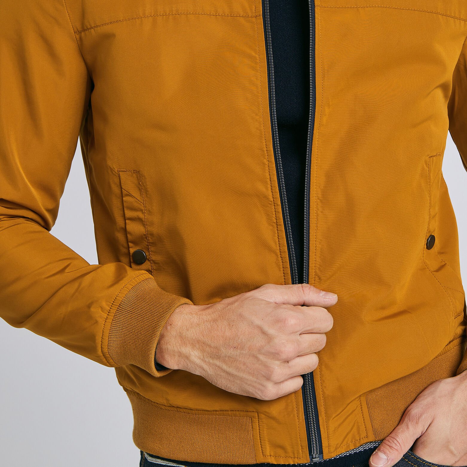 Blouson bomber col teddy déperlant