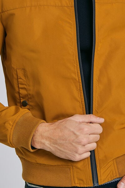 Blouson bomber col teddy déperlant