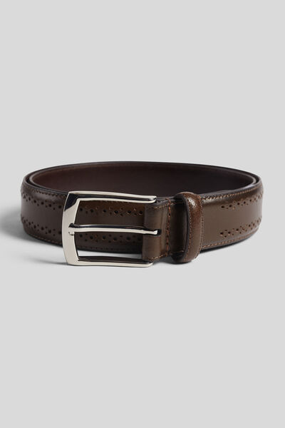 Ceinture homme avec détails perforés