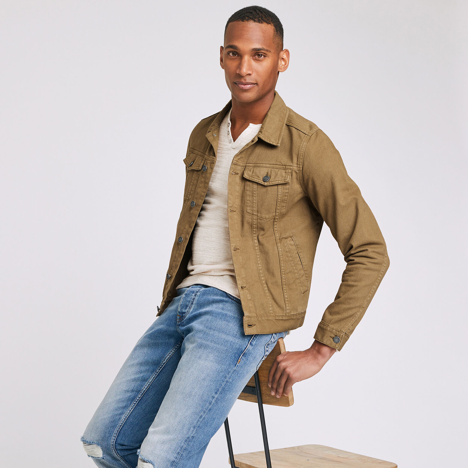 Blouson esprit denim