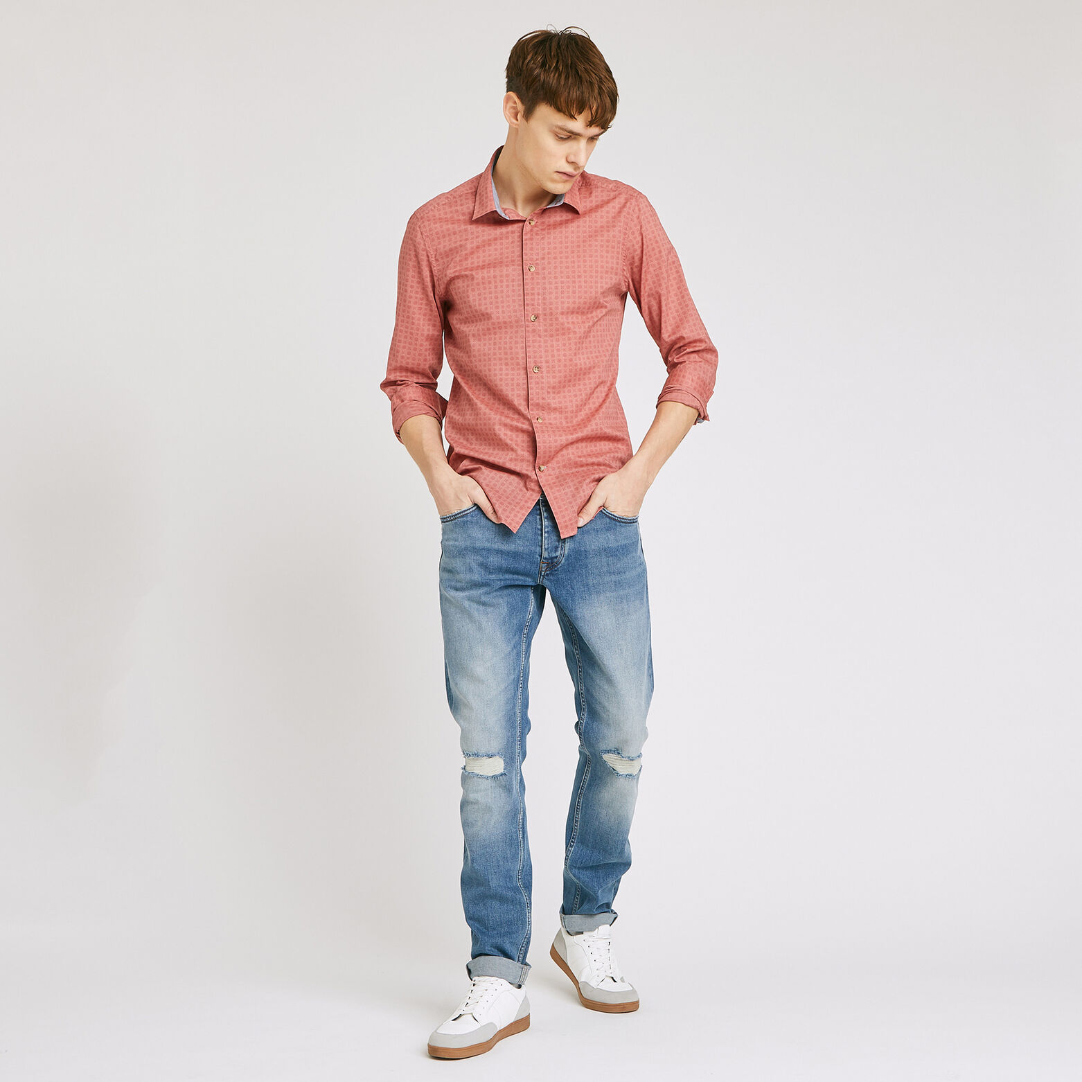 Chemise slim imprimée