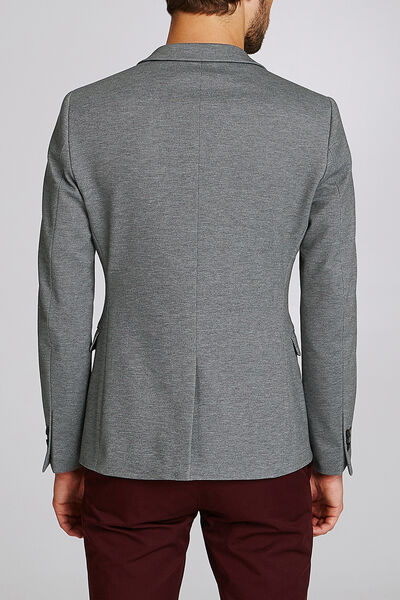 Veste blazer slim maille piquée