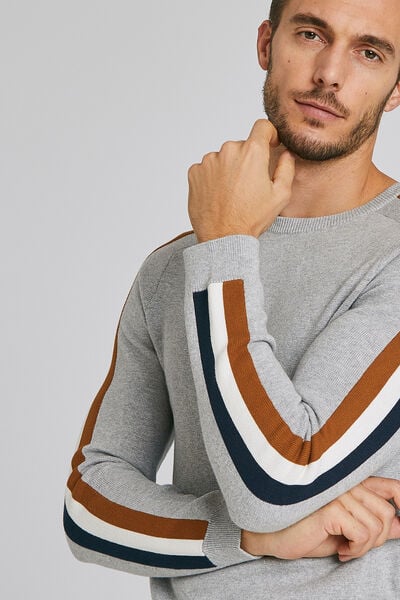 Pull milano avec bandes
