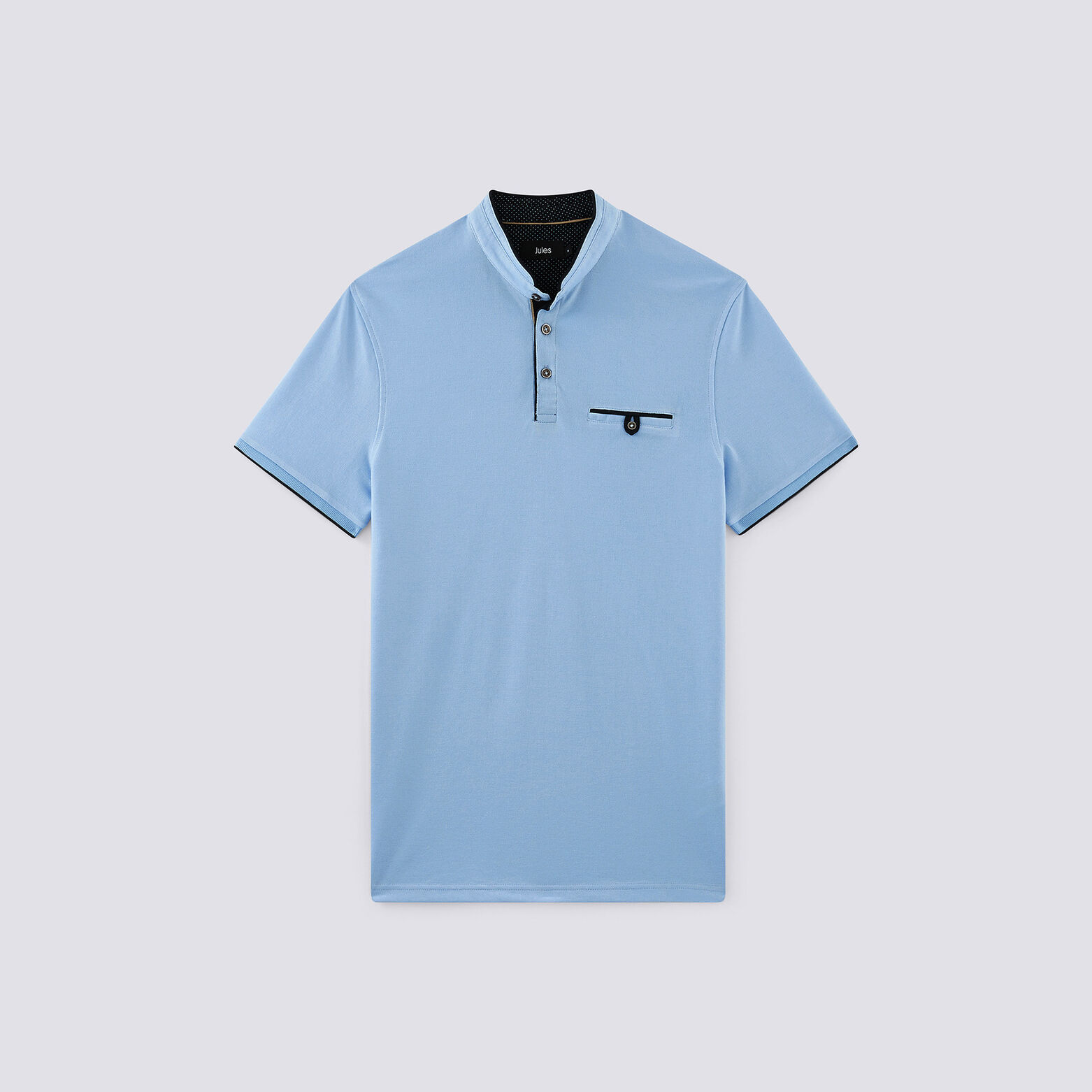 Polo manche courte col officier