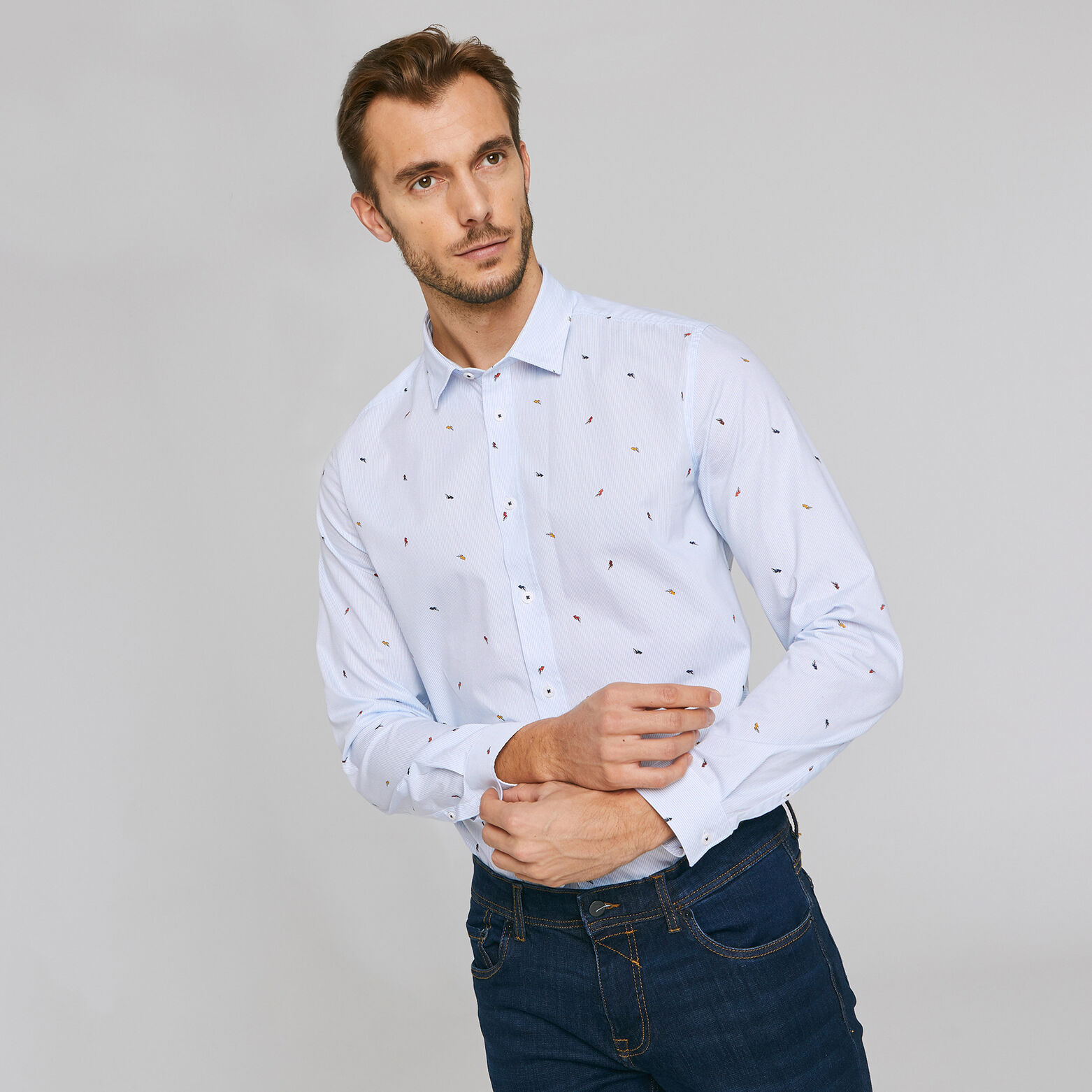 Chemise imprimée coupe slim