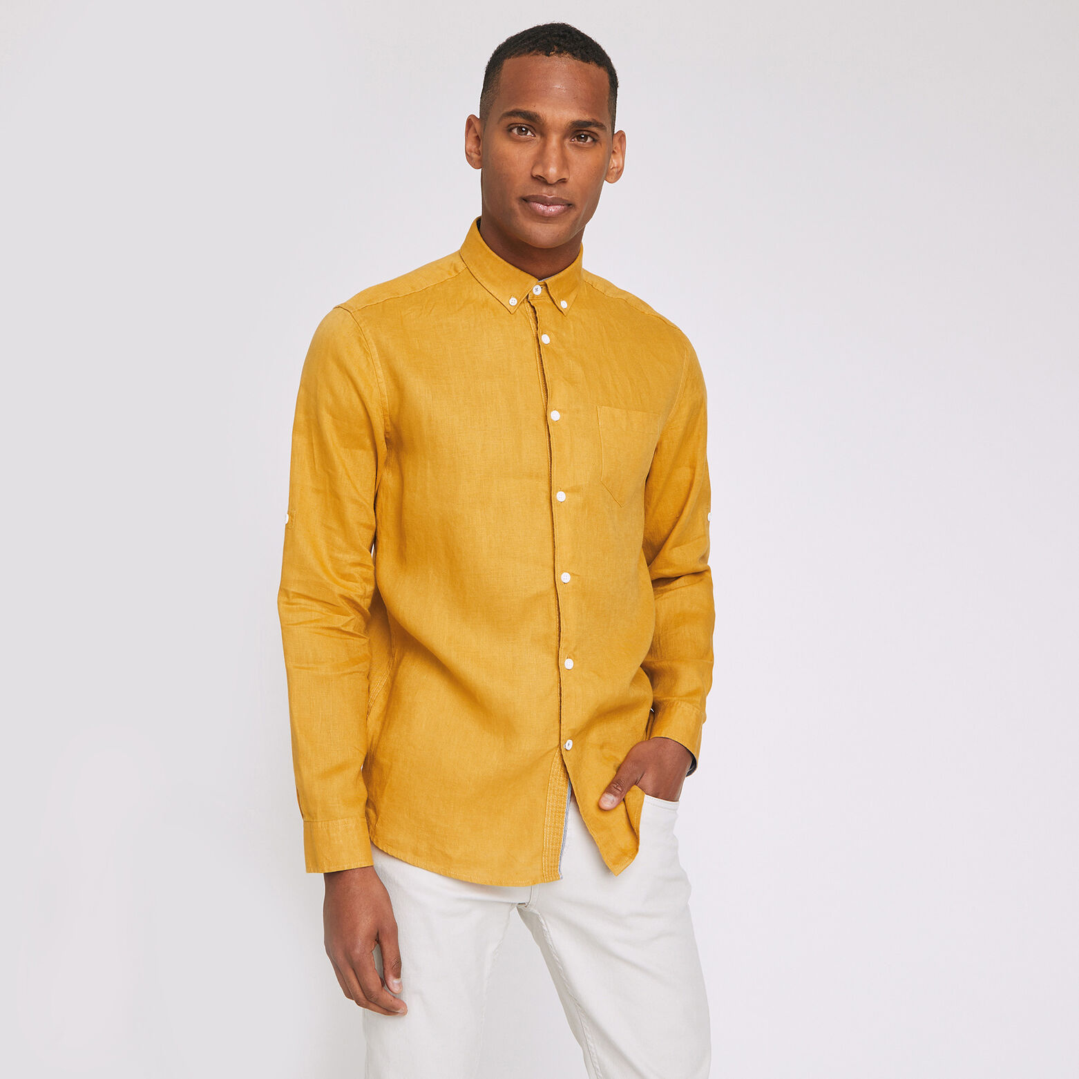 Chemise regular lin
