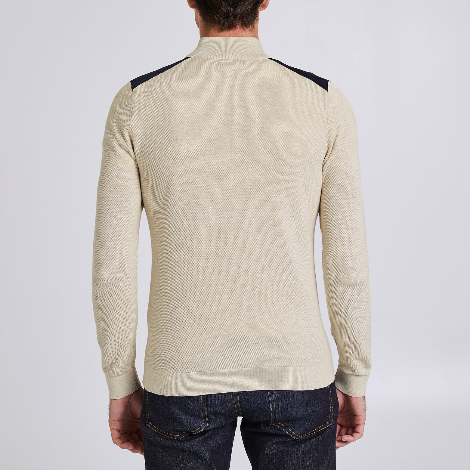 Gilet zippé col montant