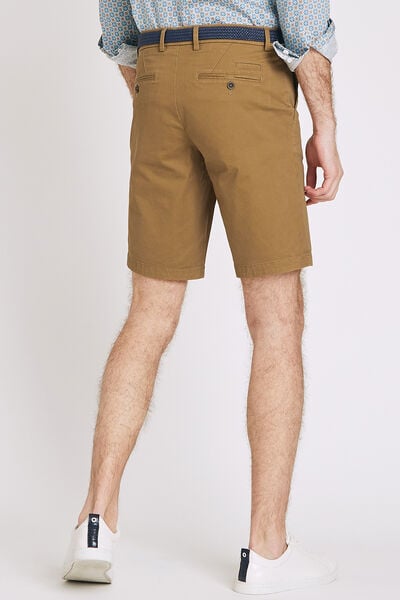 Bermuda chino uni avec ceinture