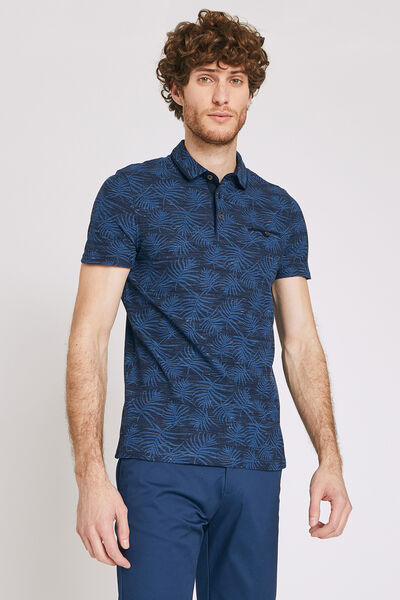 Polo manches courtes motif exotique