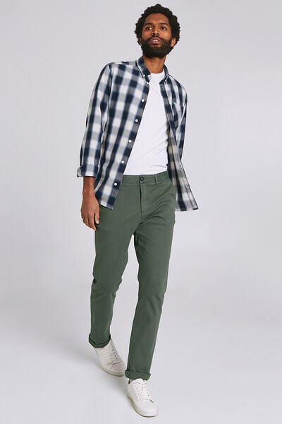 Pantalon chino droit canvas