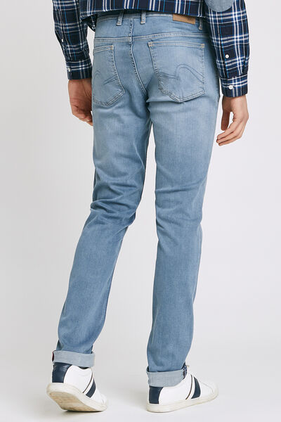 Jean slim #Tom urbanflex 4 longueurs bleu grisé