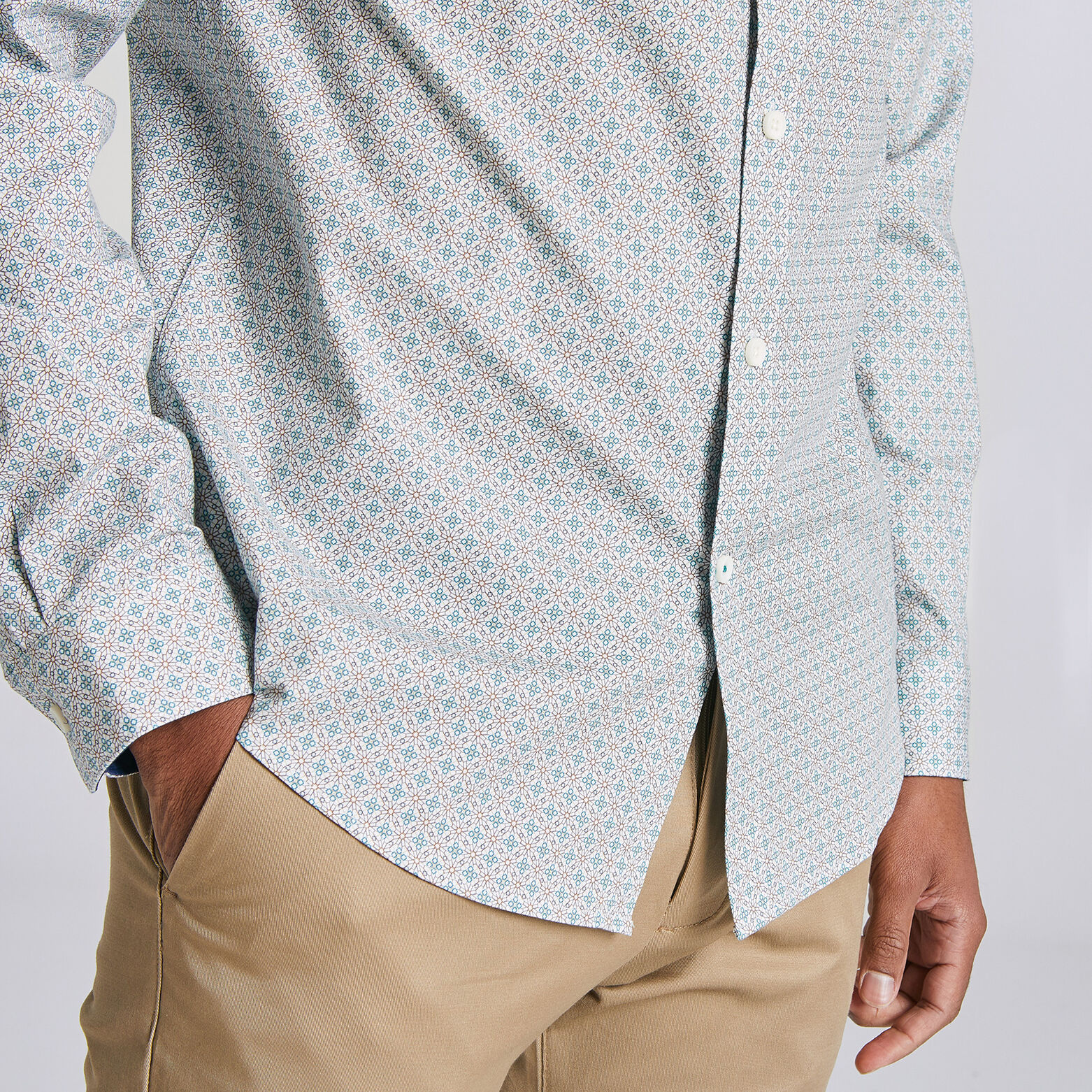 Chemise regular imprimée géométrie