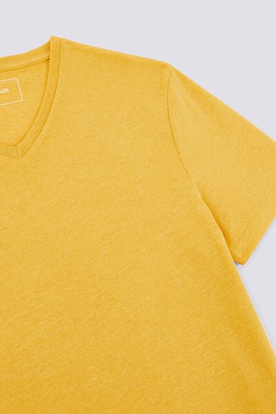 Tee-shirt uni col V slim