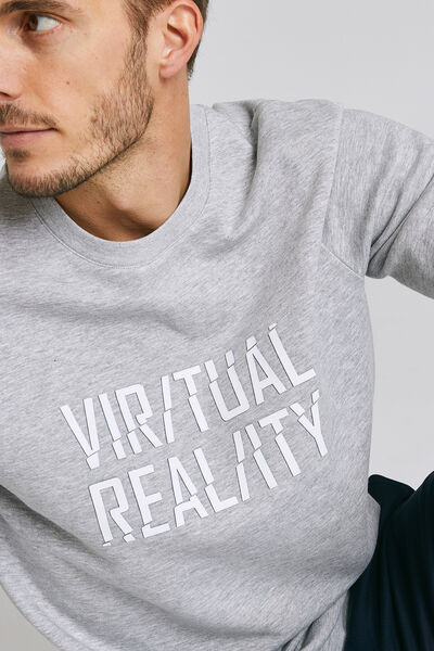 Sweat col rond imprimé VIRTUAL REALITY
