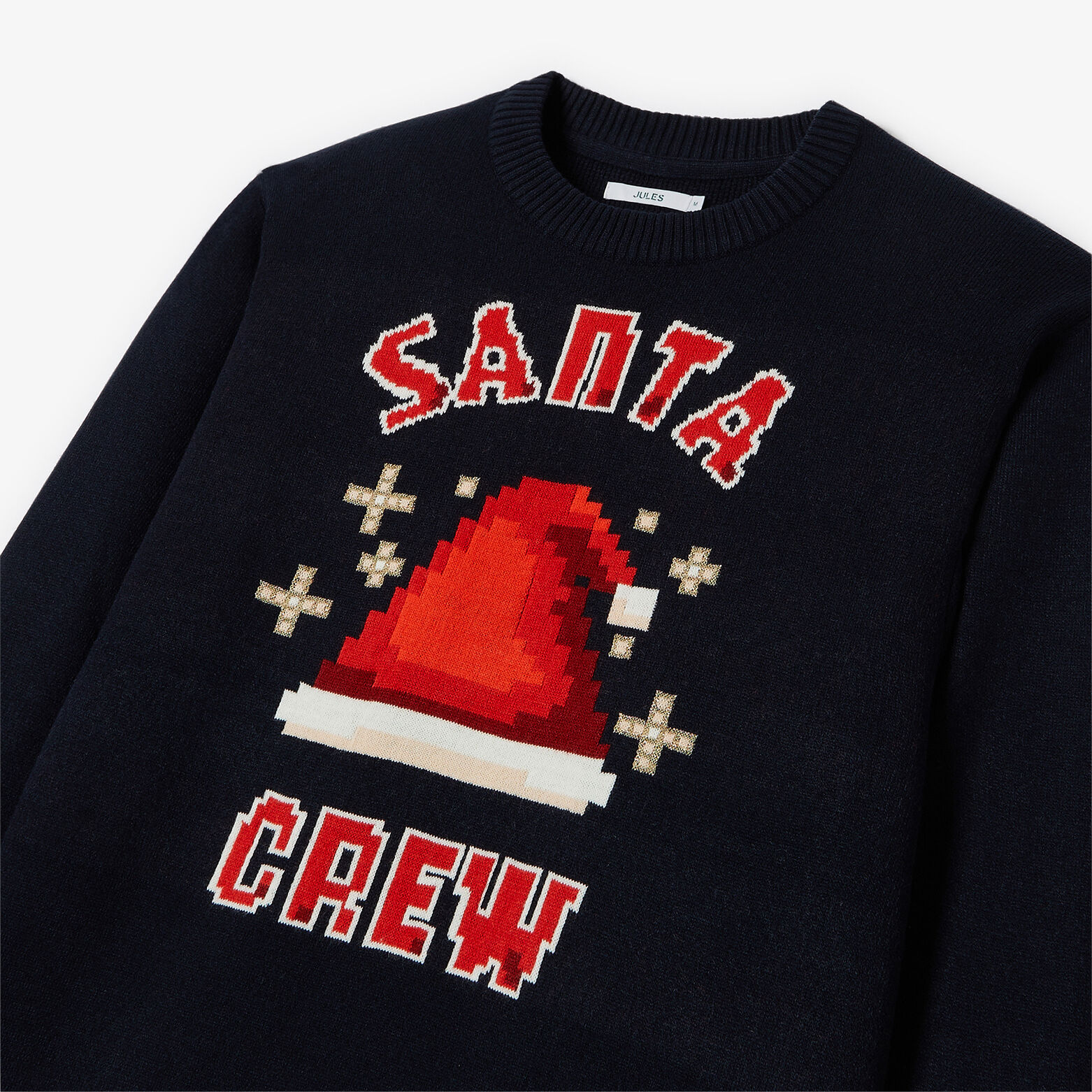 Pull de Noël "santa crew" col rond