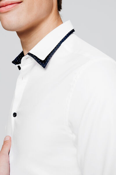 Chemise slim double col