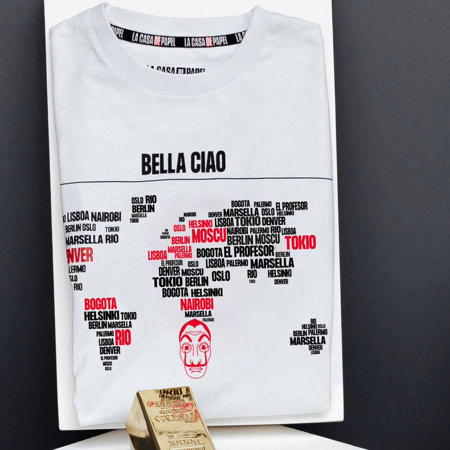 Tee shirt col rond NETFLIX La Casa de Papel