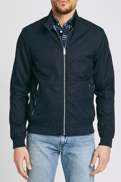 Blouson zippé léger col montant