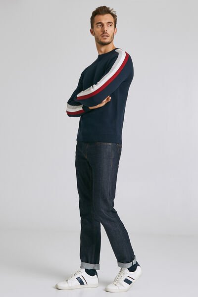 Pull milano avec bandes