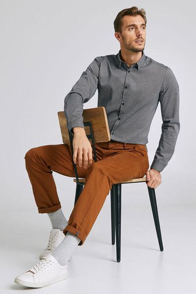 Chemise imprimée coupe ajustée