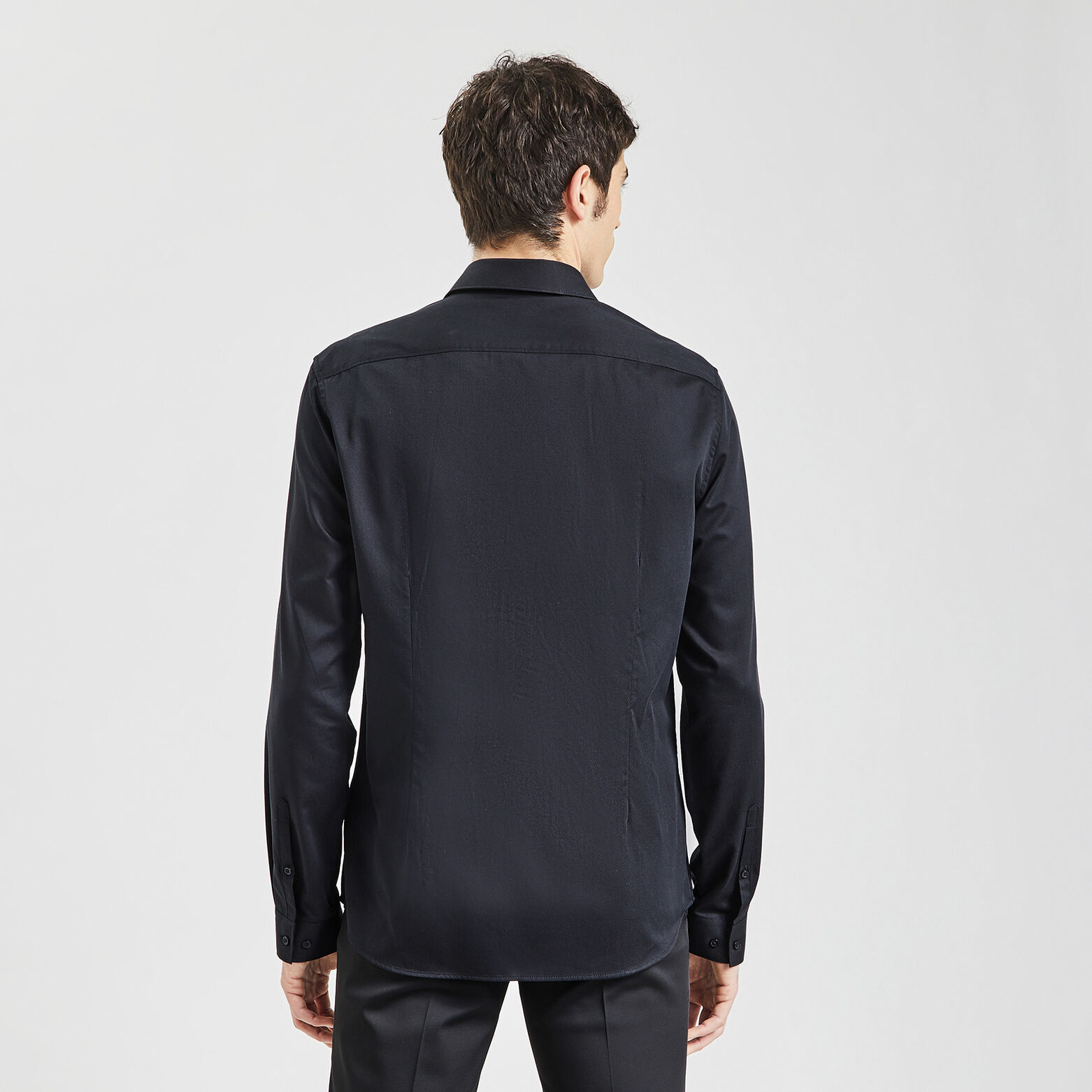 Chemise slim unie coton