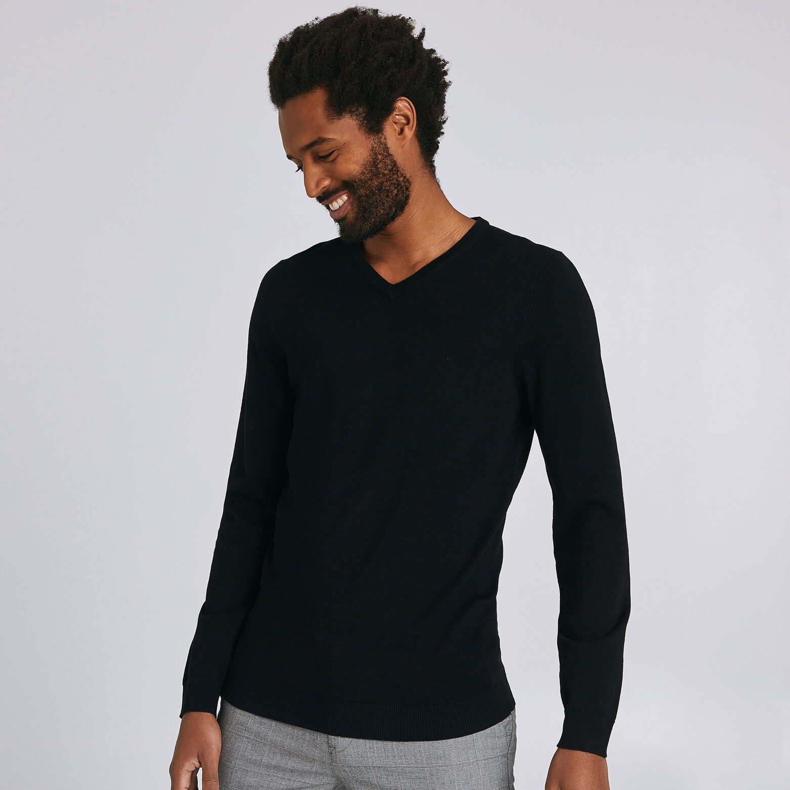 Pull basique col V