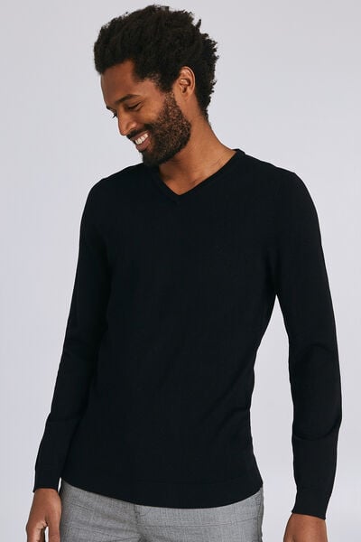Pull basique col V