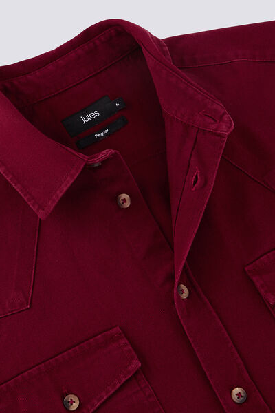 Chemise droite unie