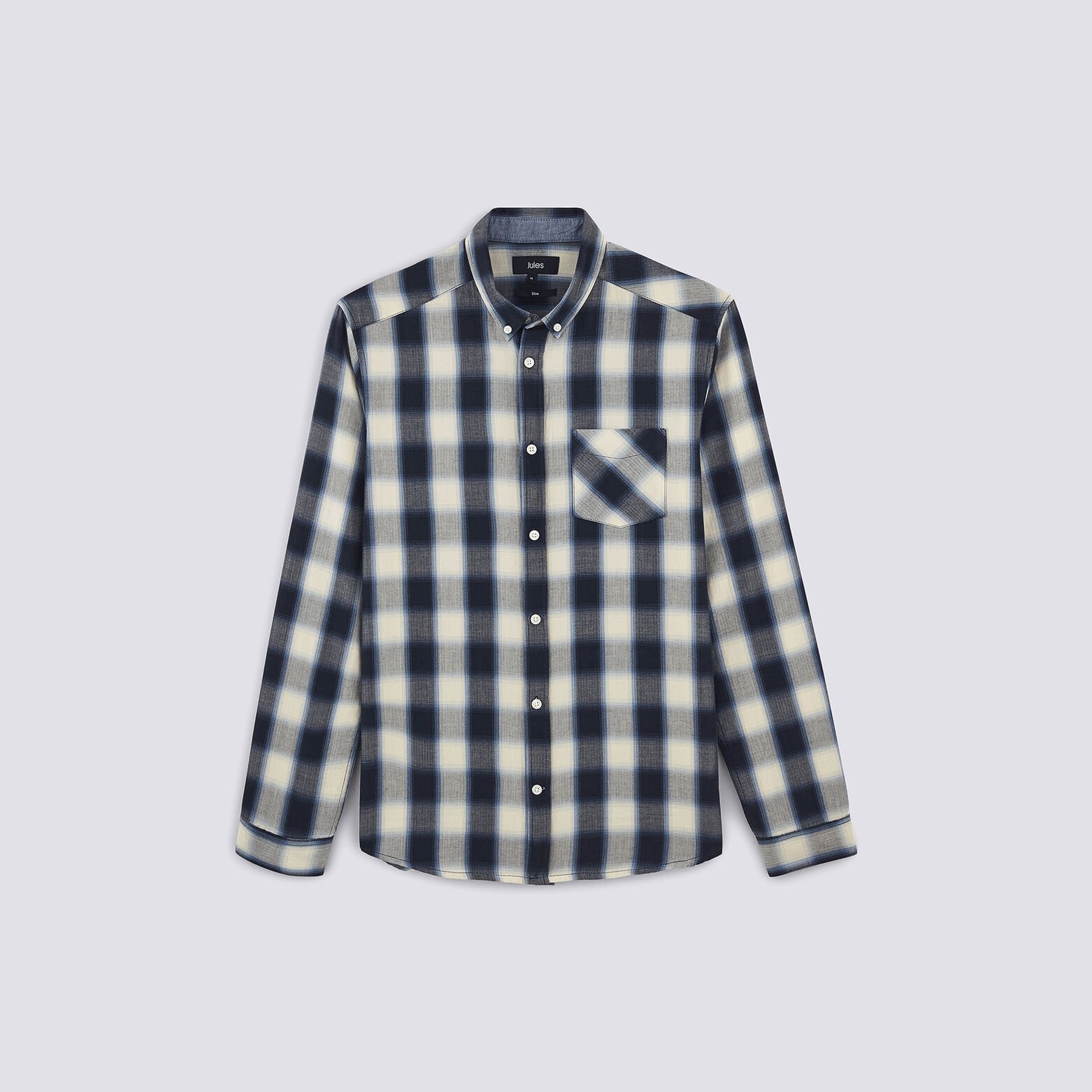 Chemise slim imprimée carreaux