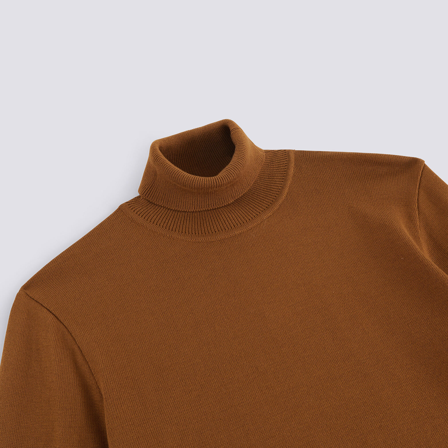 Pull col roulé uni