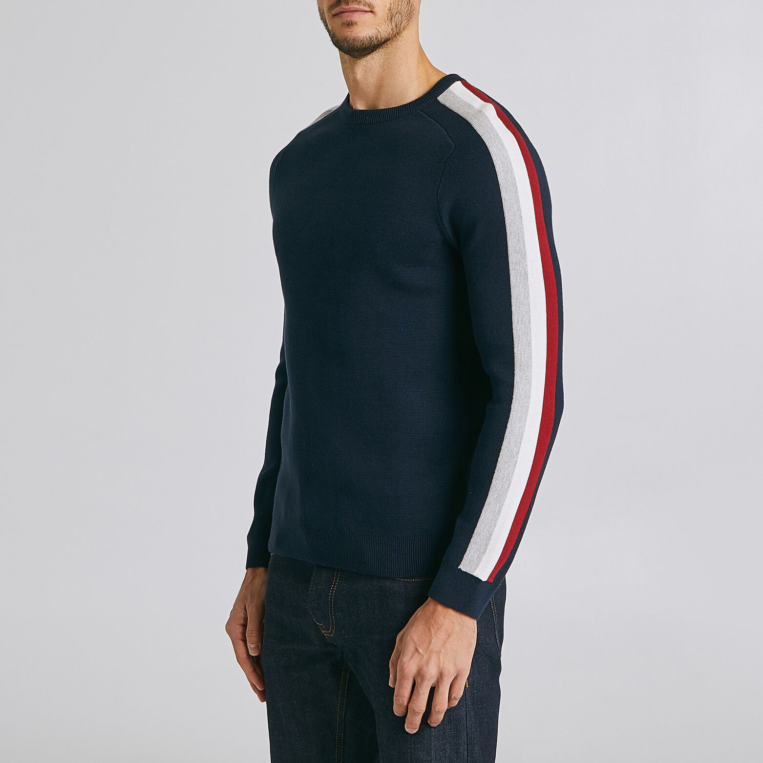 Pull milano avec bandes
