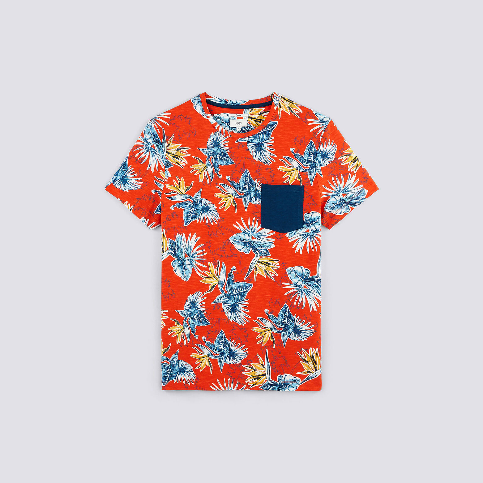 Tee shirt manches courtes imprimé all-over hibiscu