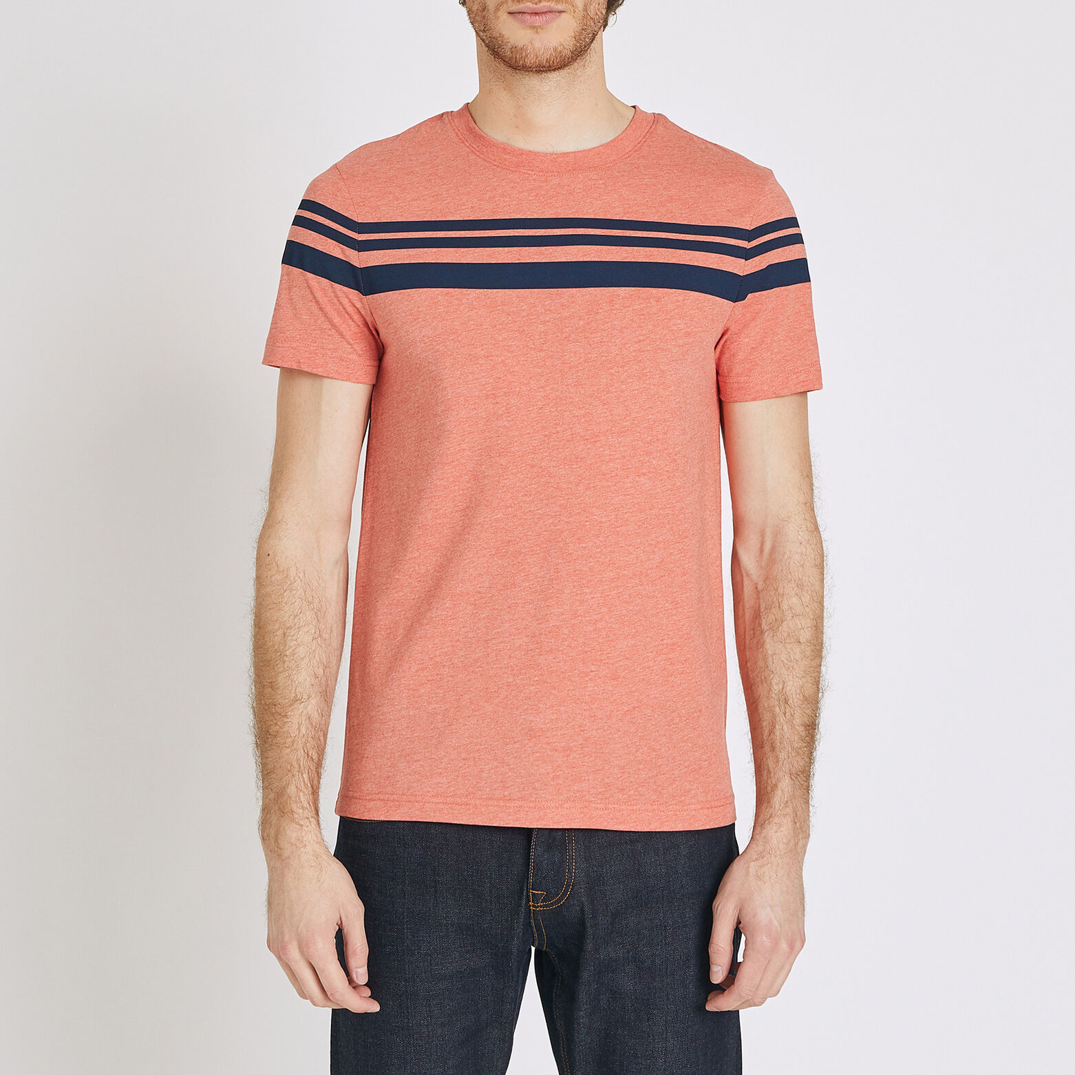 T-shirt rayures contrastées