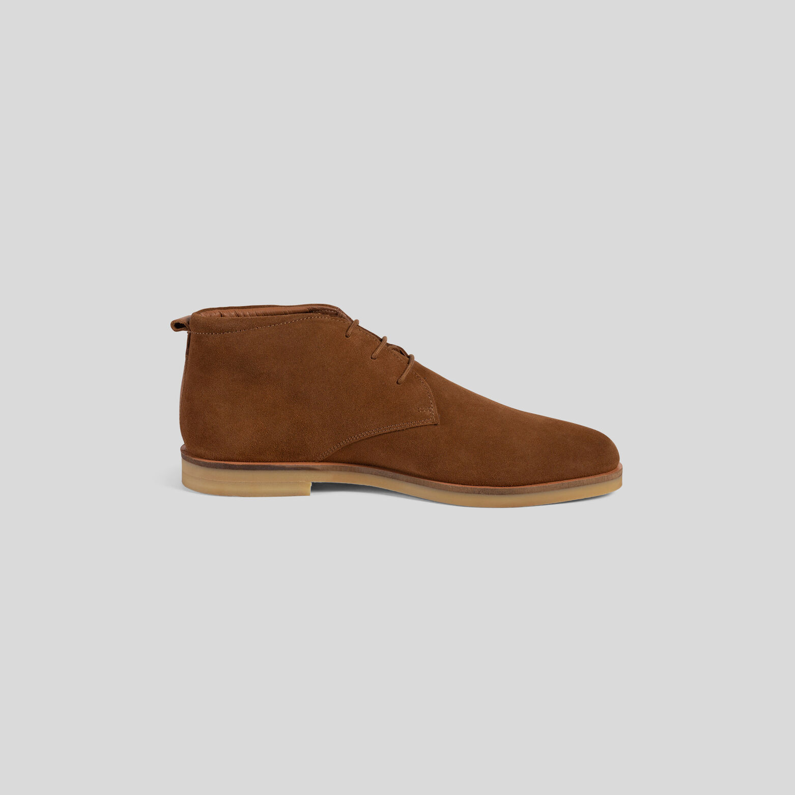 Bottines en cuir suédé