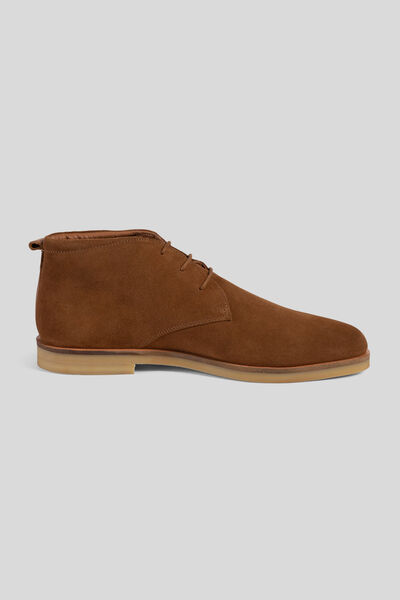 Bottines en cuir suédé