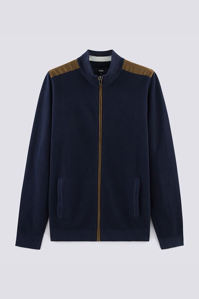 Gilet zippé col montant