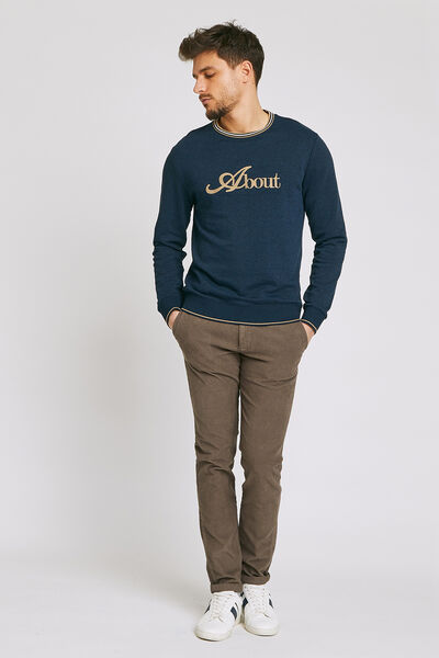 Chino coupe slim en velours