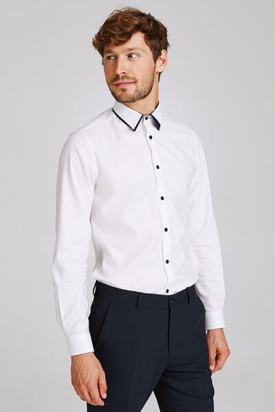 Chemise slim double col
