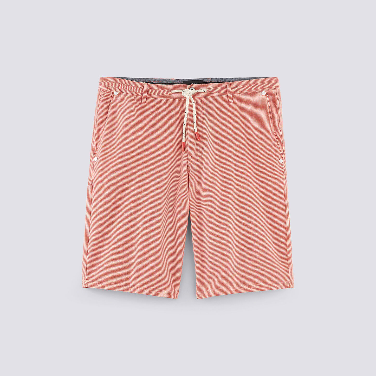 Bermuda chino imprimé rayé fantaisie