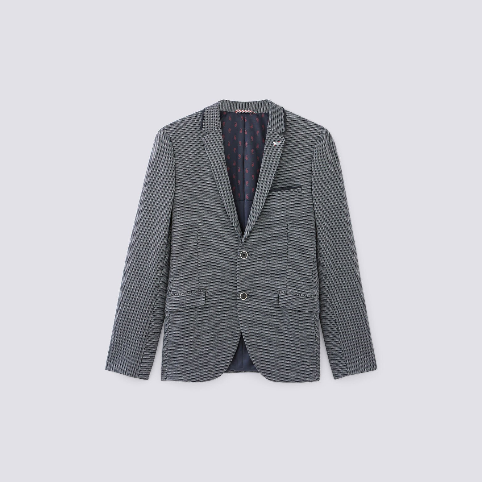 Veste coupe slim en maille avec coudières